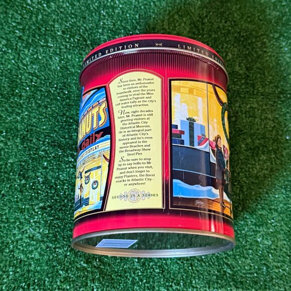 Planters Limited Edition Christmas 1998 Vintage Rare Tin Can Storage with Lid - Picture 7 of 10
